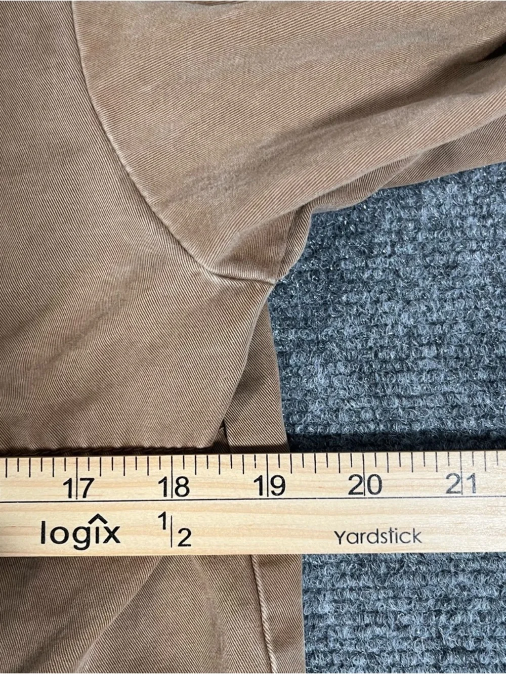 Vintage Old Navy Jacket Boys Xl Tan Y2K 90s Canvas Chore Barn Work Wear Utility - Picture 7 of 9